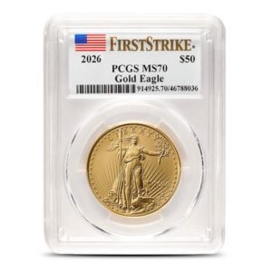 2026 1 oz American Gold Eagle Coin PCGS MS70 FDOI