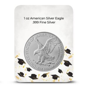2026 1 oz American Silver Eagle Coin (BU, Happy Graduation Card)