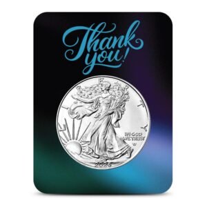 2026 1 oz American Silver Eagle Coin (BU, Thank You Card)