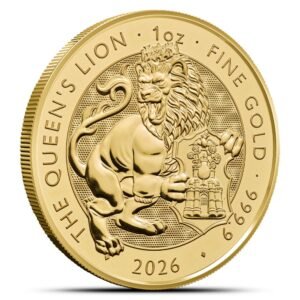 2026 1 oz British Gold Tudor Beasts Queen’s Lion Coin (BU)