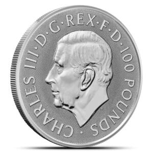 2026 1 oz British Platinum Tudor Beasts The Queen’s Lion Coin (BU)