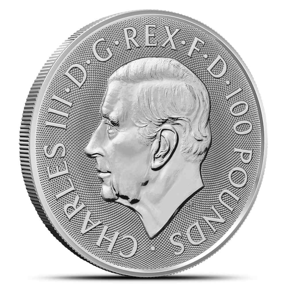 2026 1 oz British Platinum Tudor Beasts The Queen's Lion Coin (BU) - Image 2