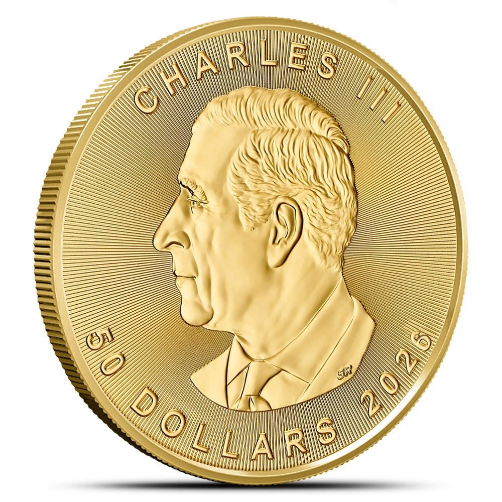 2026 1 oz Canadian Gold Maple Leaf Coin (BU) - Image 2