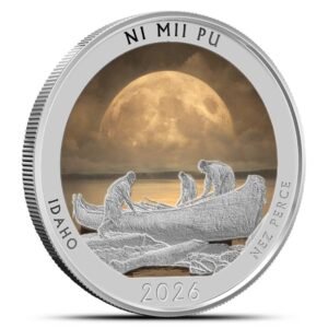 2026 1 oz Colorized Native America the Beautiful Idaho Silver Coin (Box + CoA)