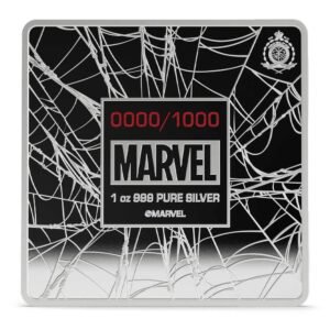 2026 1 oz Colorized Proof Niue Silver Spider-Man Finds Strength Coin (Box + CoA)