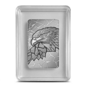 2026 1 oz Fiji Silver Mosaique Bald Eagle Coin (Proof-Like, Capsule + CoA)