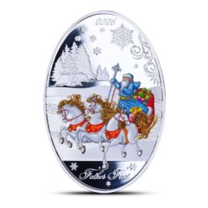 2026 1 oz Proof Colorized Solomon Islands Silver Father Frost Coin (Box + CoA)