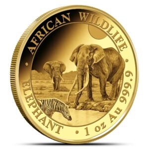 2026 1 oz Somalia Gold Elephant Coin (BU)