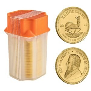 2026 1 oz South African Gold Krugerrand Tube (10 Coins, BU)