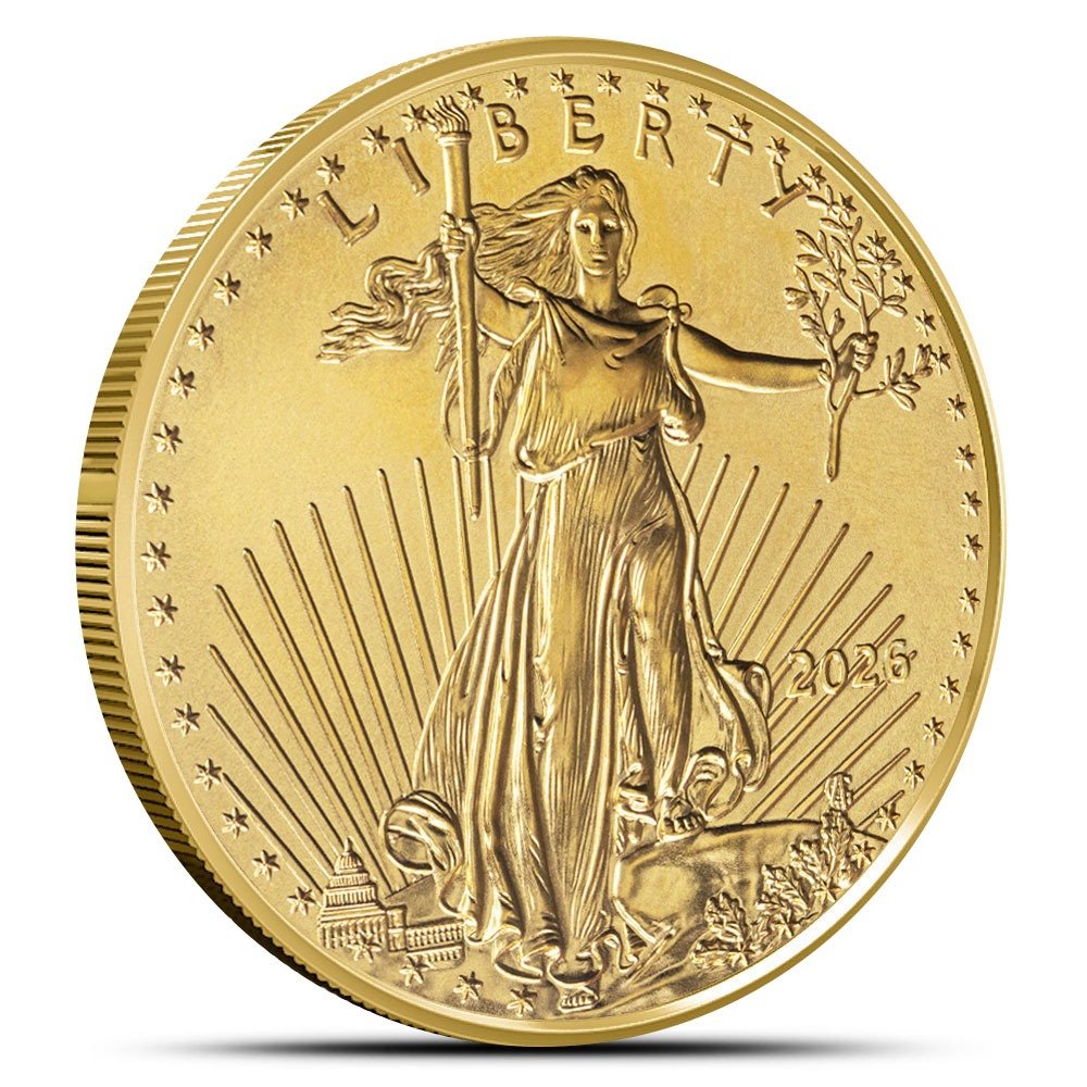 2026 1/4 oz American Gold Eagle Tube (40 Coins, BU) - Image 2