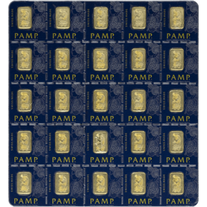 Buy 25 Gram PAMP Suisse Divisible Gold Bar (New w/ Assay, 25×1)