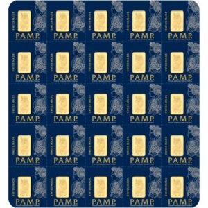 25 Gram PAMP Suisse Divisible Gold Bar (New w/ Assay, 25×1)