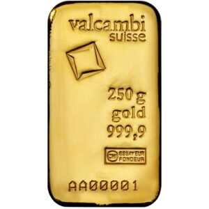 Buy 250 Gram Valcambi Cast Gold Bar (New w/ Assay)