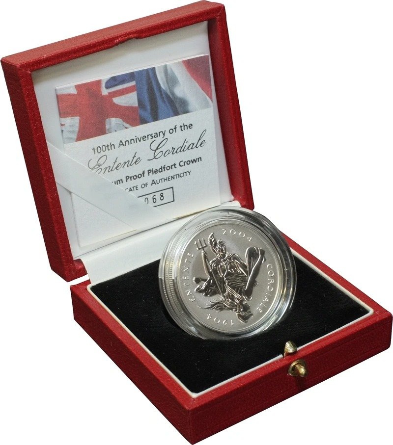3 oz Platinum Entente Cordiale £5 Po