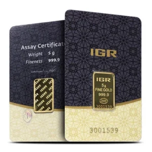 5 Gram Istanbul Gold Refinery Gold Bar (New w/ Assay)