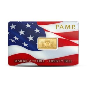 Buy 5 Gram PAMP Suisse America The Free Liberty Bell Gold Bar (New w/ Assay)