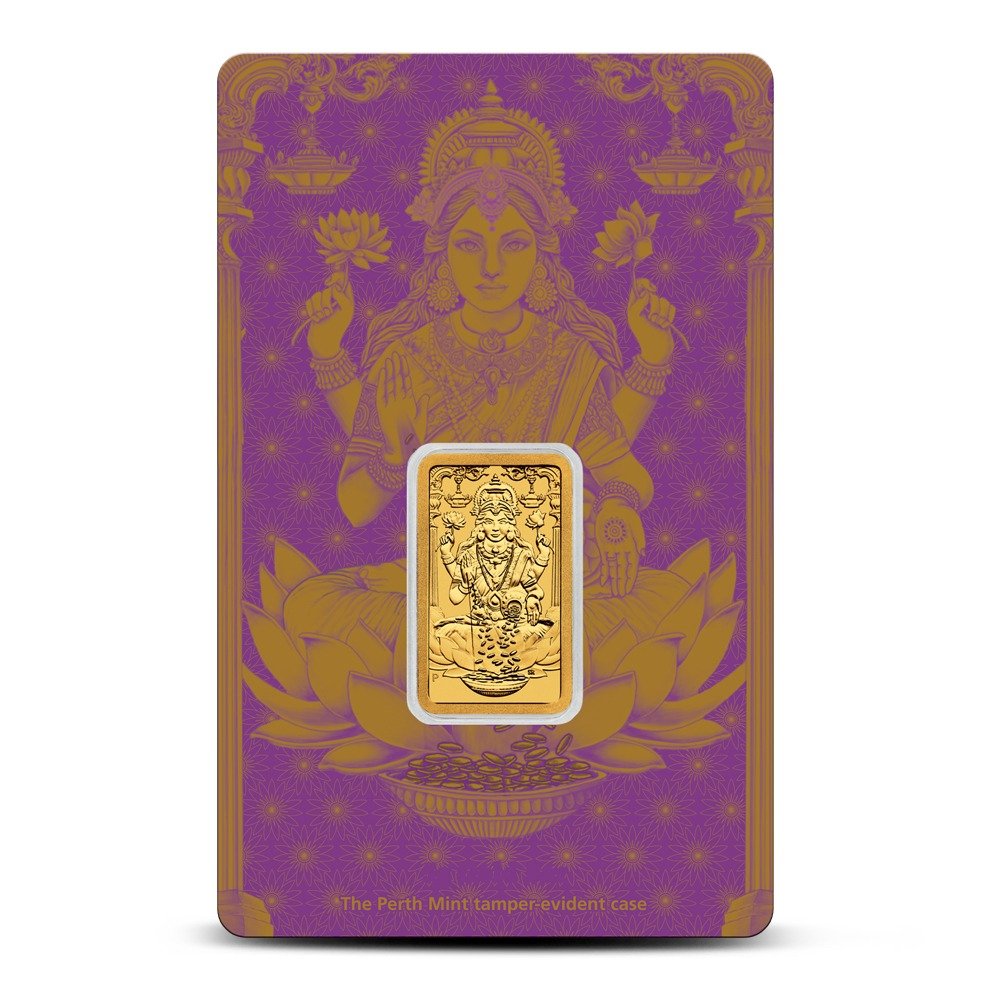5 Gram Perth Mint Lakshmi Gold Bar