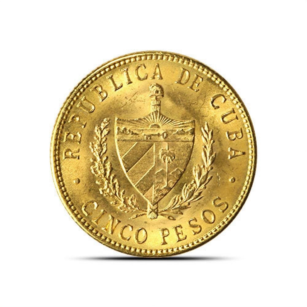 Buy 5 Peso Cuba Gold Coin (Mixed Types, Random Year, Varied Condition) - Image 2