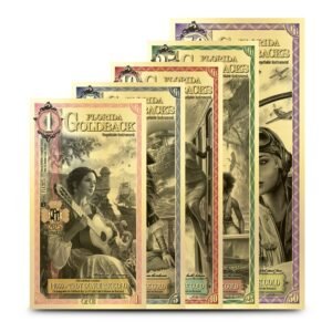 5 Piece Florida Goldback Gold Note Set (Random Year, New)