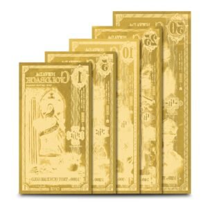5 Piece Nevada Goldback Gold Note Set (Random Year, New)