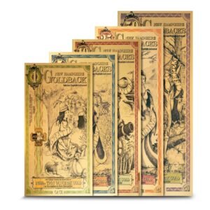 5 Piece New Hampshire Goldback Gold Note Set (Random Year, New)