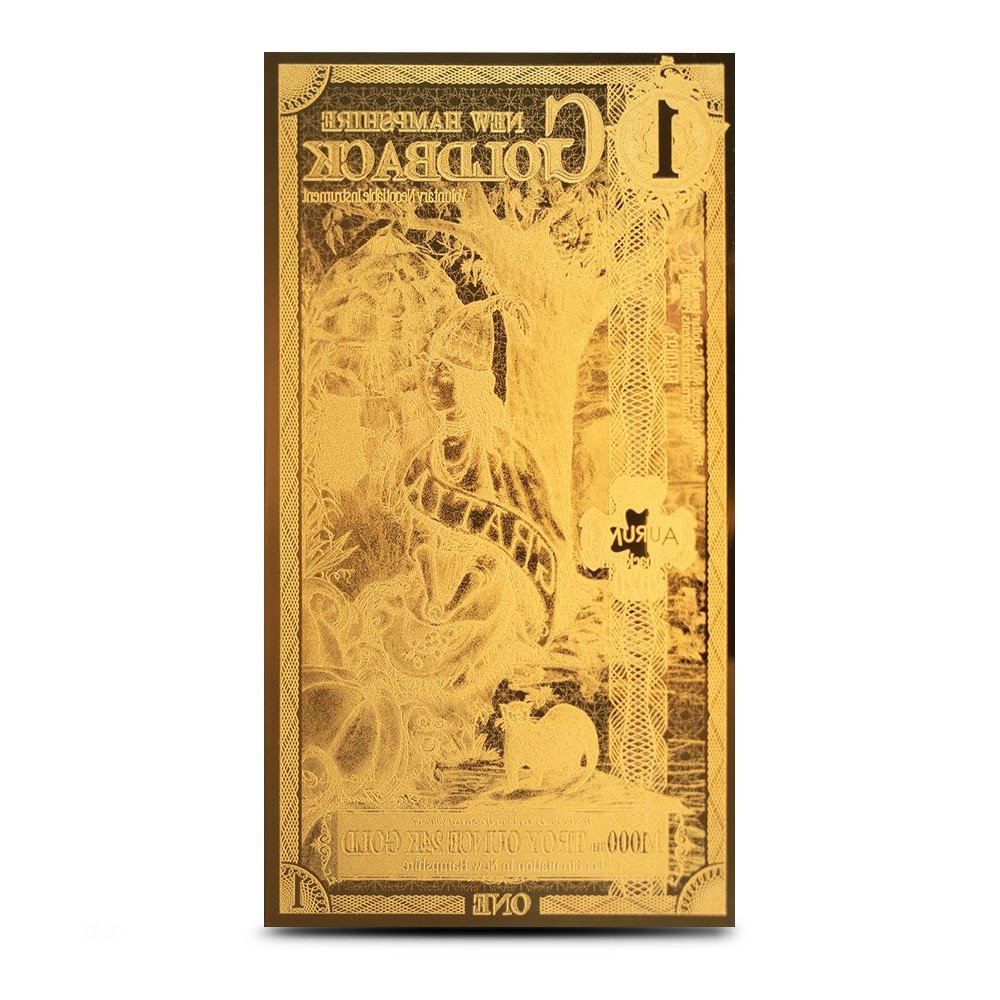 5 Piece New Hampshire Goldback Gold Note Set (Random Year, New) - Image 4