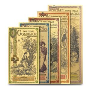 5 Piece Utah Goldback Gold Note Set