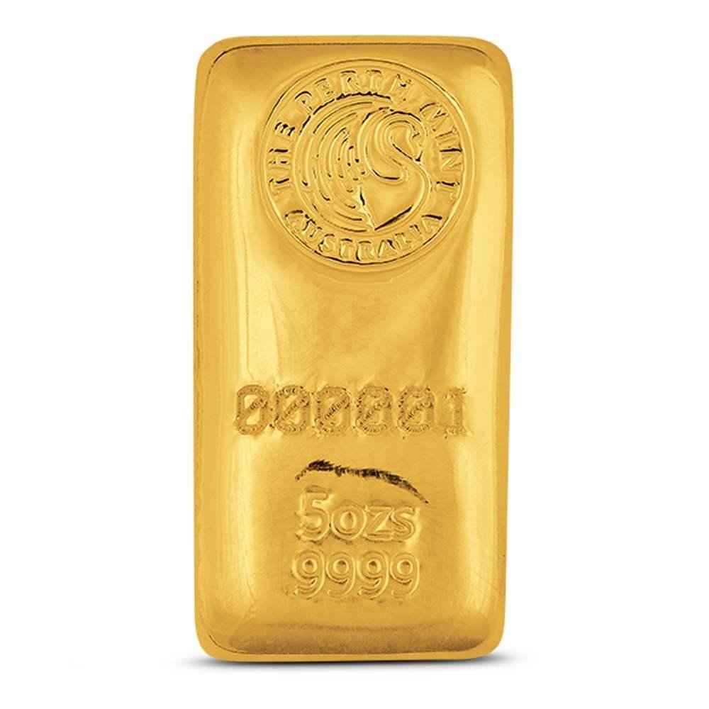 Buy 5 oz Perth Mint Cast Gold Bar