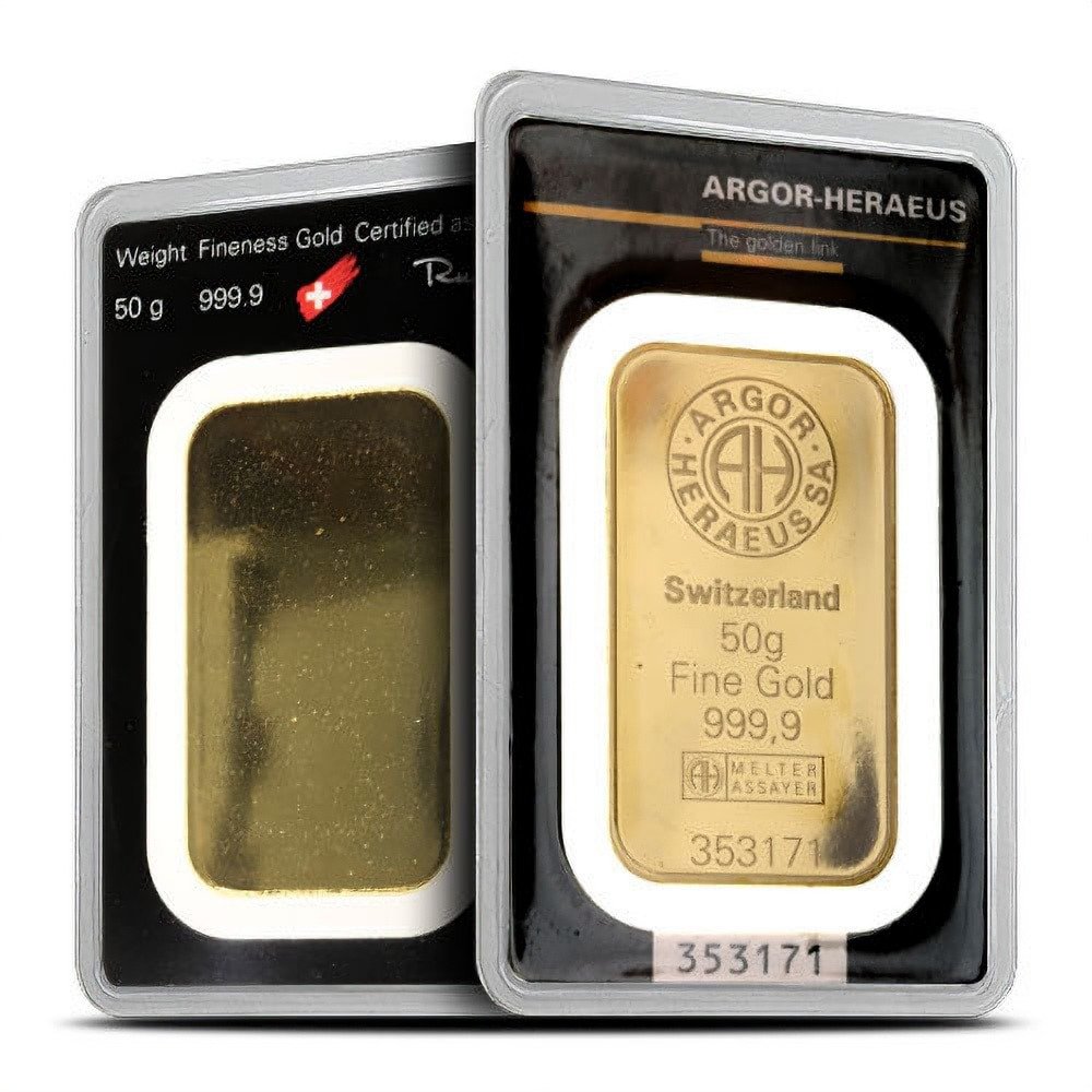 Buy 50 Gram Argor Heraeus Gold Ba