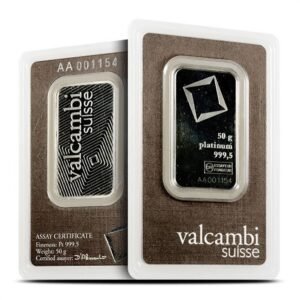 Buy 50 Gram Platinum Bars Online (Varied Condition, Any Mint)