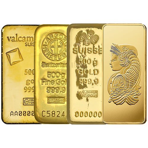 500 Gram Gold Bar For Sale