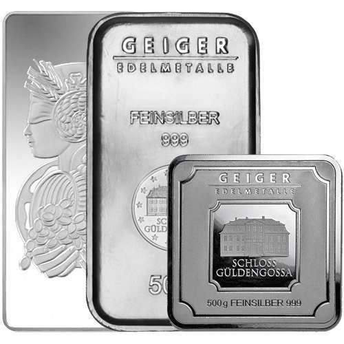 Buy 500 Gram Silver Bars