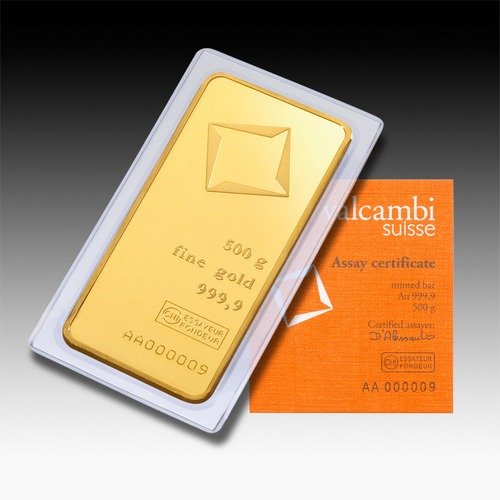 500 Gram Valcambi Minted Gold Bar