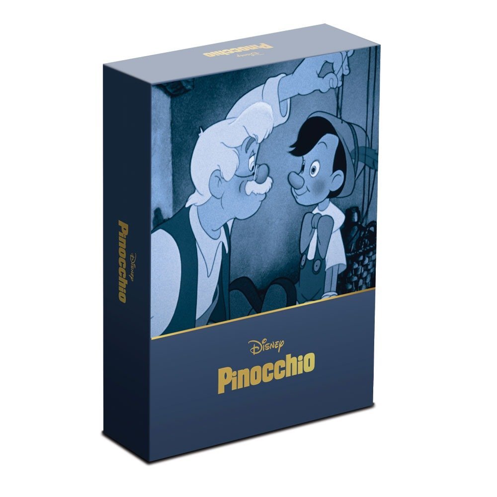2024 5 oz Proof Colorized Niue Silver Disney Movie Poster Pinocchio Coin (Box + CoA) - Image 6