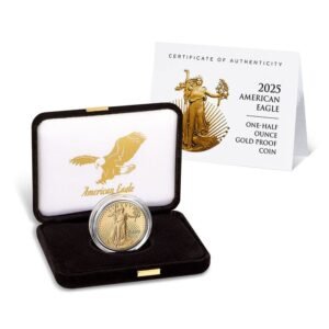 2025-W 1/2 oz Proof American Gold Eagle Coin (Box + CoA)