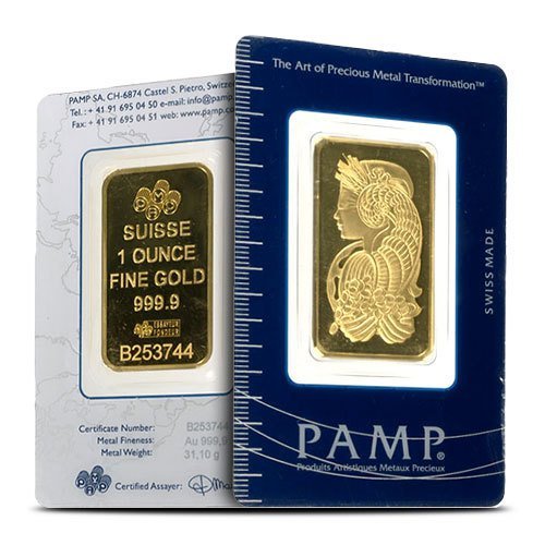 1 oz PAMP Suisse Fortuna Gold Bar