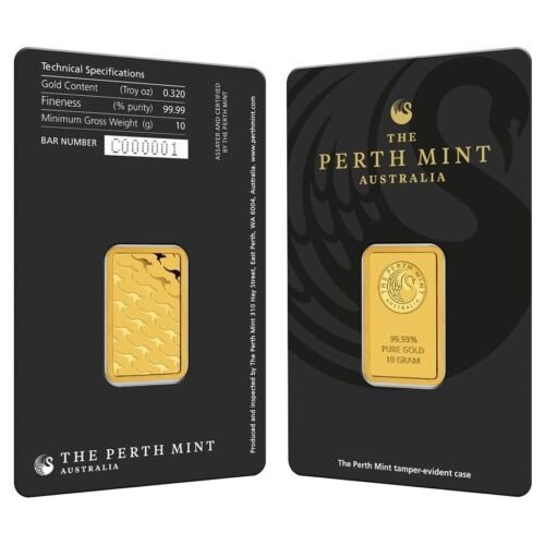 Buy 10 Gram Perth Mint Gold Ba