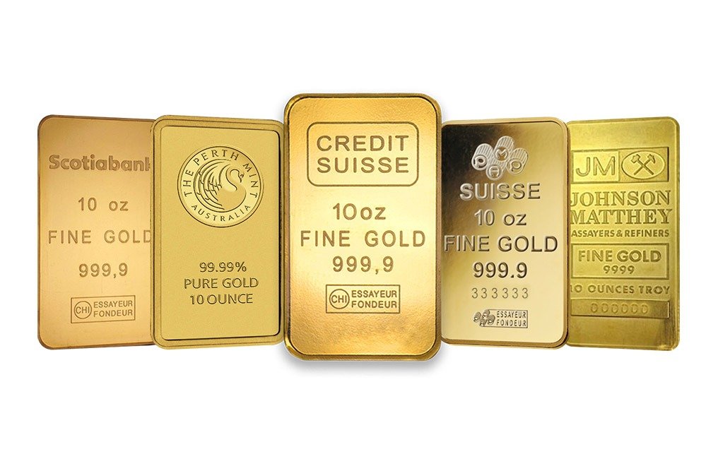 10 oz Gold Bars For Sale