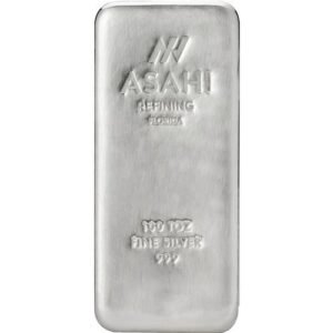 Buy 100 oz Asahi Florida Silver Bars (New)