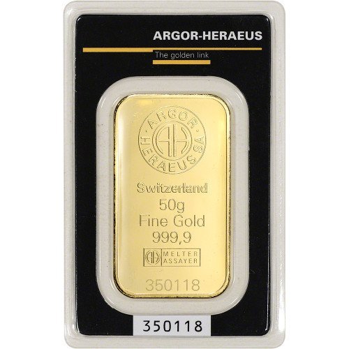 Buy 2.5 Gram Argor Heraeus Gold Bar