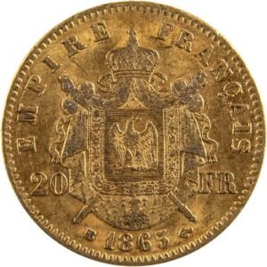 Buy 20 Francs Napoleon III Gold Coin – (Random Year, AU)
