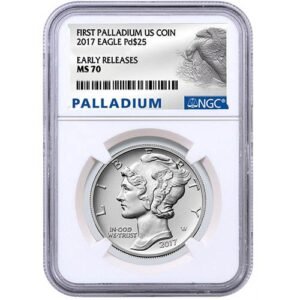 Buy 2017 1 oz American Palladium Eagle Coins NGC MS70 ER