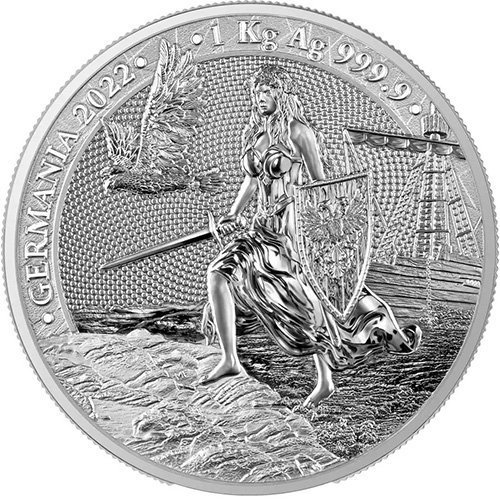 Buy 2022 1 Kilo Germania Silver Roun