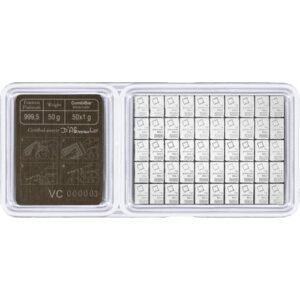 Buy 50 Gram Valcambi Palladium CombiBar (50x1g, w/ Assay)