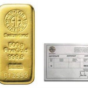 Buy 500g Heraeus Gold Bar