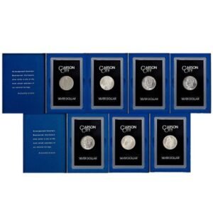 Buy Morgan Silver Dollar 7-Coin Set (1878-1885-CC, GSA, Box + CoA)