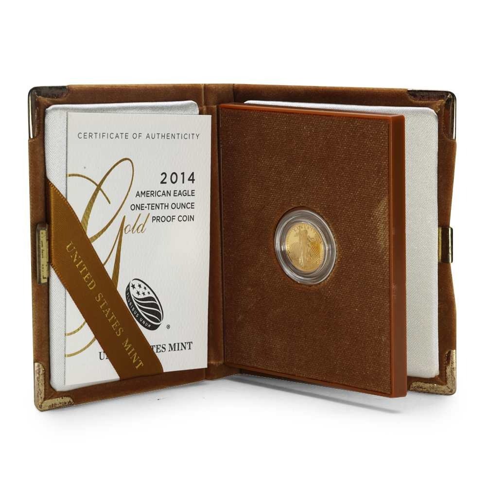 2014-W 1/10 oz Proof American Gold Eagle Coin (Box + CoA) - Image 6