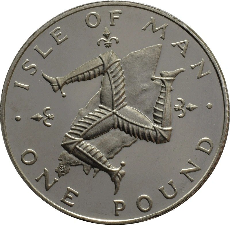 Isle Of Man One Pound Proof Platinum