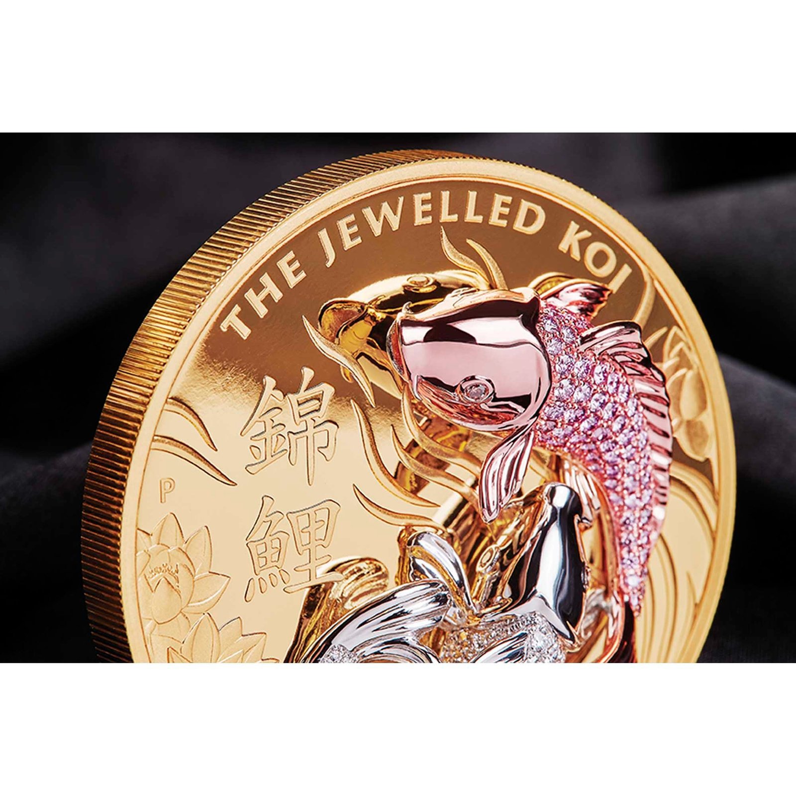 2022 10 oz Proof Jewelled Koi Gold Coin - Image 6
