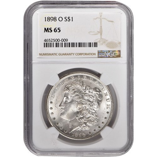 Morgan Silver Dollar 5-Coin Set NGC MS65 (1878-1904) - Image 3